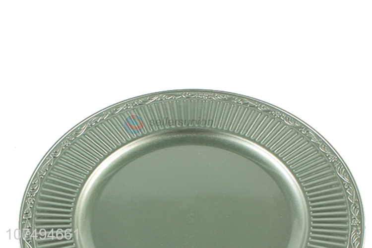 Reasonable price unbreakable luxury plastic plate plastic dinnerware