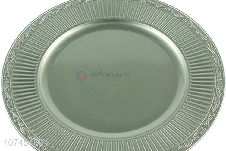 Reasonable price unbreakable luxury plastic plate plastic dinnerware