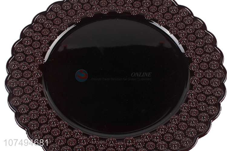 China manufacturer plastic dinnerware round plastic dessert plate