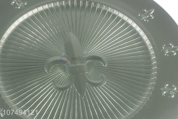 Competitive price western-style round plastic steak plate dinner plate