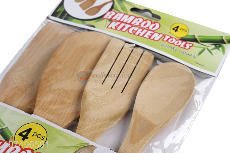 New products bamboo kitchen utensil set bamboo fork set