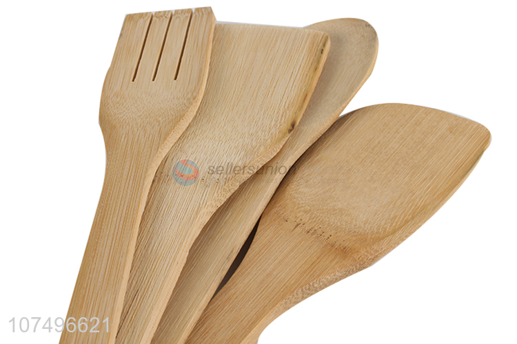 Competitive price eco-friendly kitchen supplies bamboo spoon set with holder