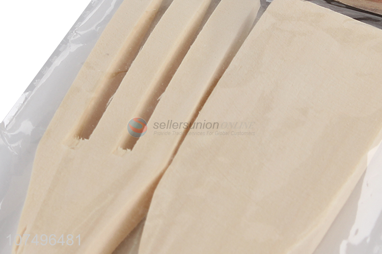 Popular products bamboo kitchen utensil set bamboo spoon & fork