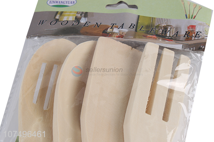 Hot selling bamboo kitchen cookware set bamboo spatula set