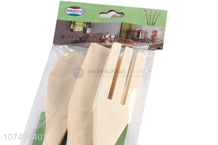 Wholesale cheap bamboo kitchen cookware set bamboo turner set