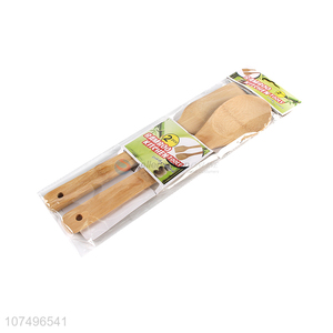 Promotional cheap kithen accessories natural bamboo spoon & fork