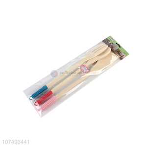 Hot products bamboo cooking tool set bamboo fork set