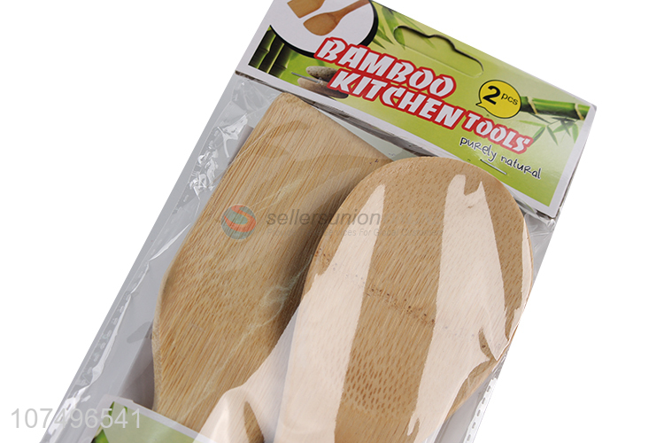 Promotional cheap kithen accessories natural bamboo spoon & fork