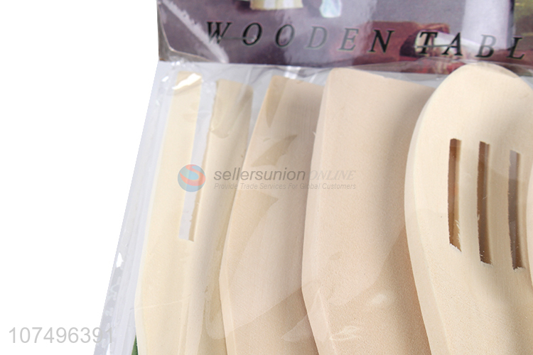 High quality eco-friendly kitchen supplies bamboo slotted spoon