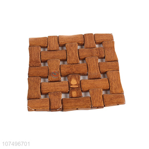 Low price durable eco-friendly bamboo placemat square table mat
