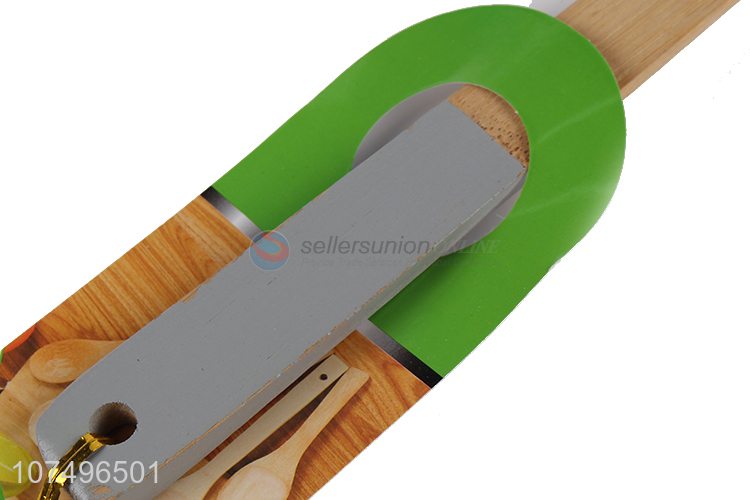 Hot sale natural bamboo slotted spoon kitchen cookware