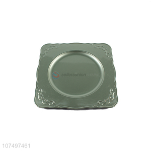 High Quality Plastic Flat Plate Square Serving Plate