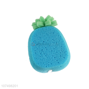 China manufacturer cute pineapple shape baby bath sponge toys