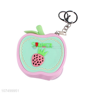 Good quality lovely silicone change purse with key chain