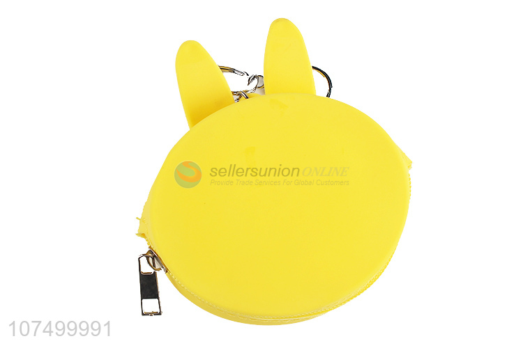 Promotional cheap lovely silicone coin bag women coin case