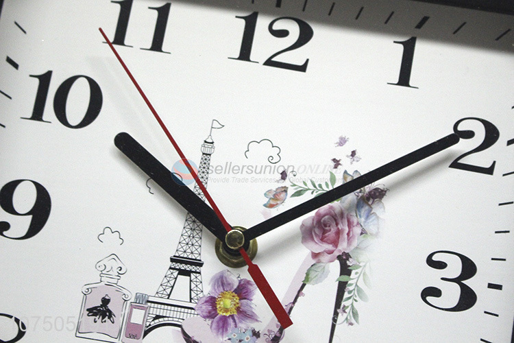 Fashionable Style Cheap Gift Promotional Plastic Square Wall Clock