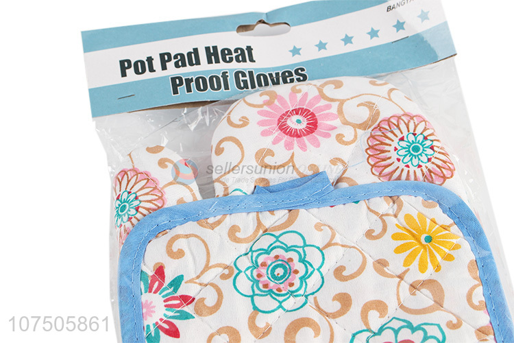 Unique design anti-scald microwave oven mitt and pot holder for kitchen