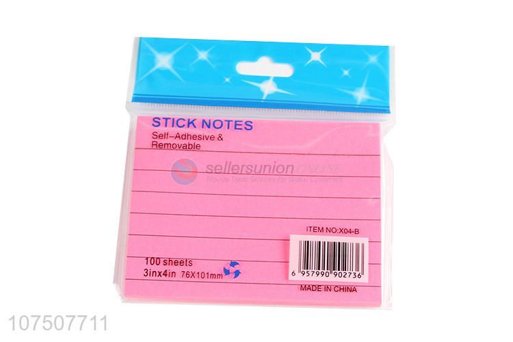 Hot Sale Self Adhesive Colorful Paper Stick Notes