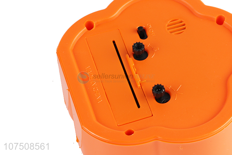 Custom logo luminous plastic alarm clock quartz table clock