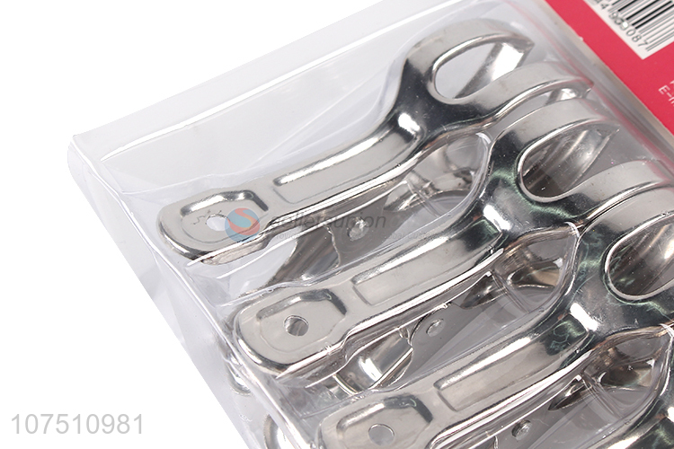 Good Factory Price 5Pcs Stainless Steel Windproof Clip Clothes Pegs