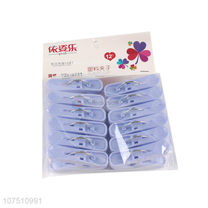 Bottom Price 12Pcs Colorful Laundry Accessories Clothespins Cloth Pegs