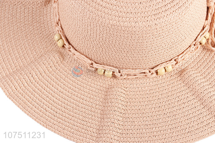 Hot products ladies travel straw hat wide brim sun hat