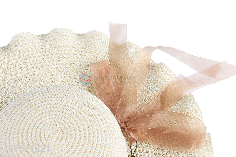 New arrival stylish wide brim straw hat beach hat for women