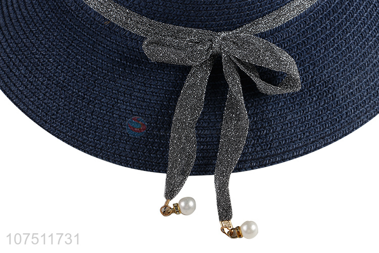 New arrival fashion summer sun hat ladies paper straw hat