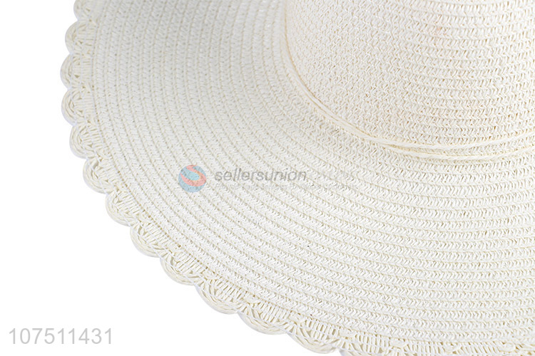 New products fashion ladies floppy hat summer paper straw hat