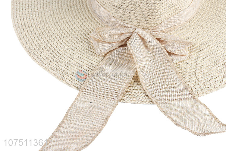 Factory direct sale women wide brim paper straw hat sun hats