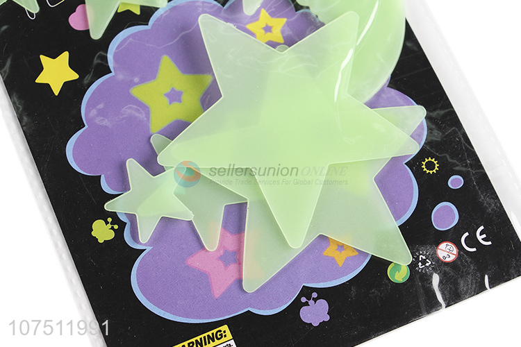 Contracted Design Stars Moon Luminous Fluorescent Decorative Wall Stickers