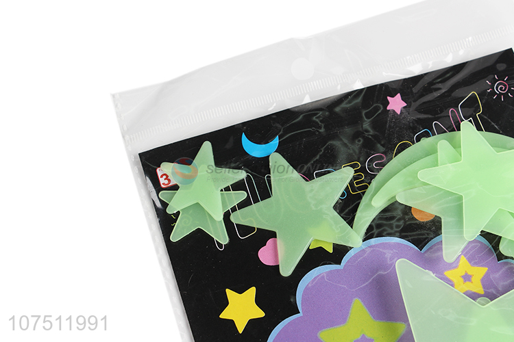 Contracted Design Stars Moon Luminous Fluorescent Decorative Wall Stickers