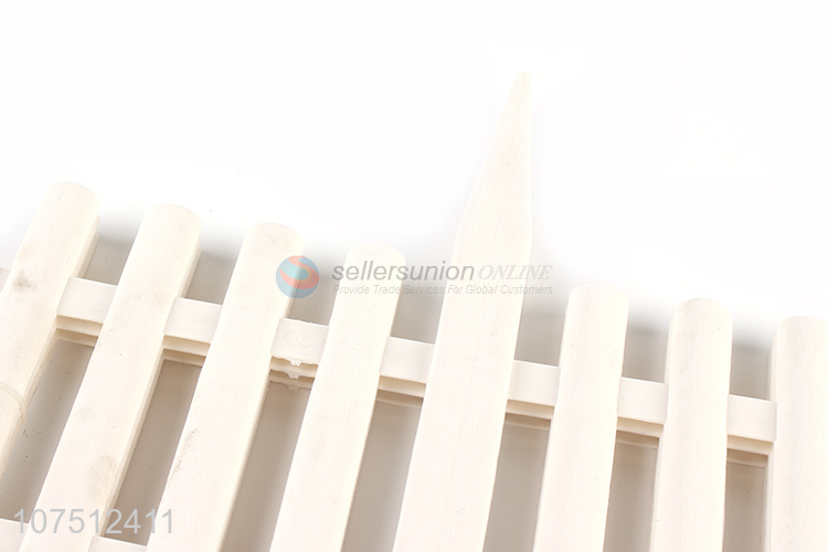 High Quality Removable Garden Border White Plastic Fence