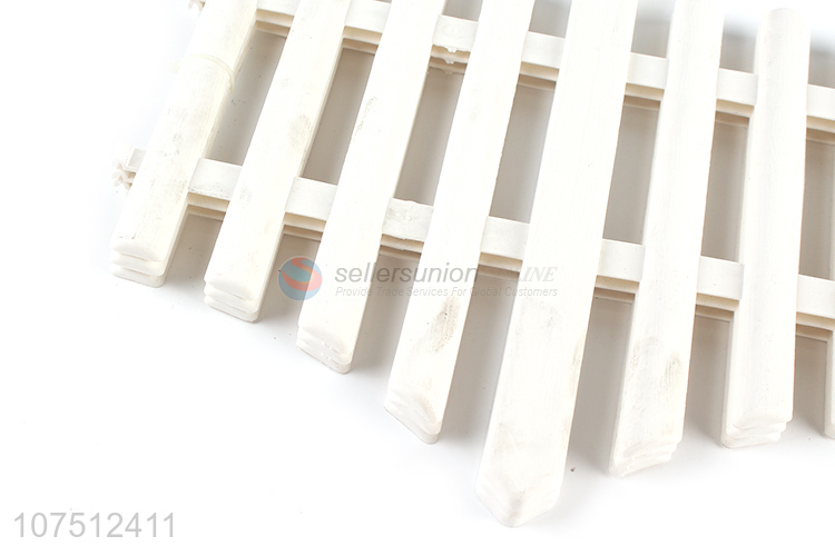 High Quality Removable Garden Border White Plastic Fence