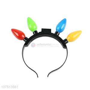 Wholesale novelty light up hair clasp blinking headband party favors