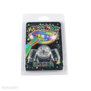 Wholesale novelty multicolor led flashing <em>Halloween</em> <em>teeth</em> flashing mouth