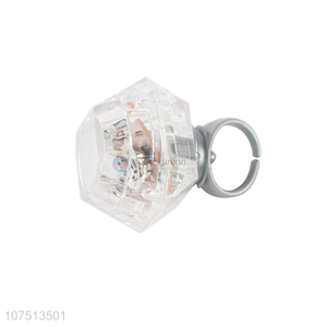 Good sale light up diamond ring led flashing ring party supplies