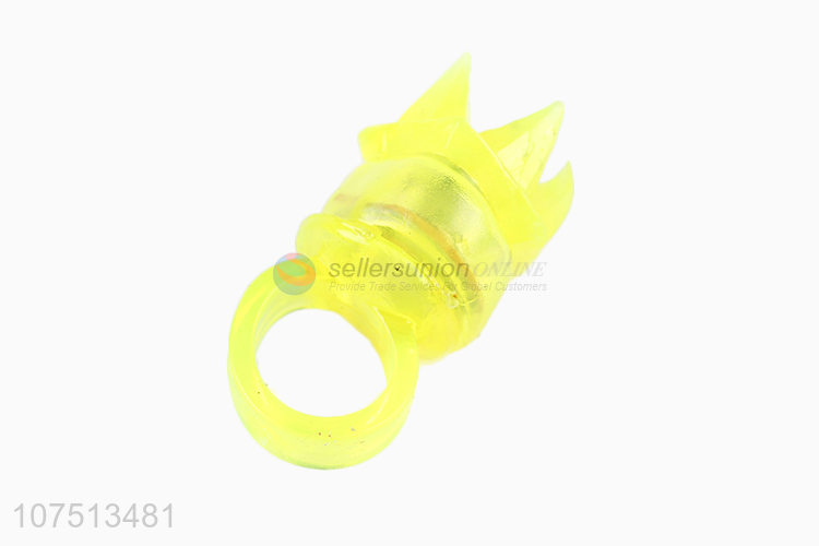 Promotional led toys light up spiky ring blinking ring for party