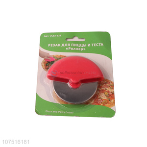 High quality stainless steel wheel blade cheese slicer pizza cutter