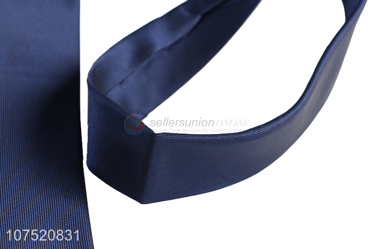 Wholesale solid color men's necktie polyester neckties