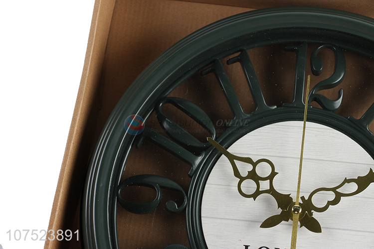 Most popular home decoration living room hollowed-out wall clock creative silence quartz clock