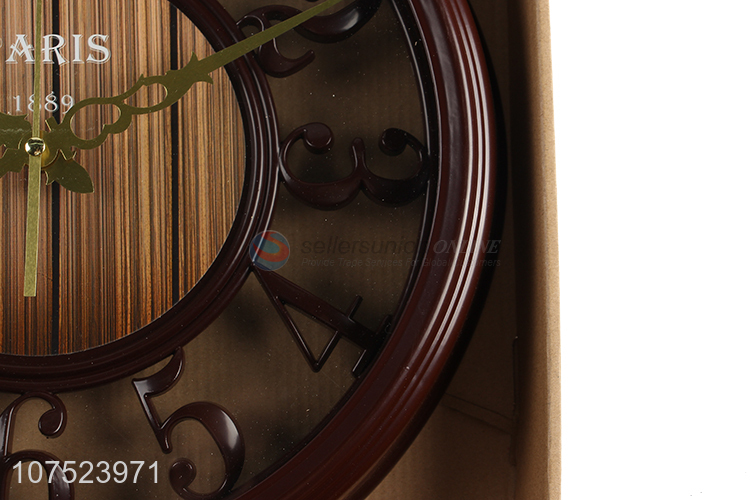 Good quality creative household living room bedroom hollowed-out hanging wall clock