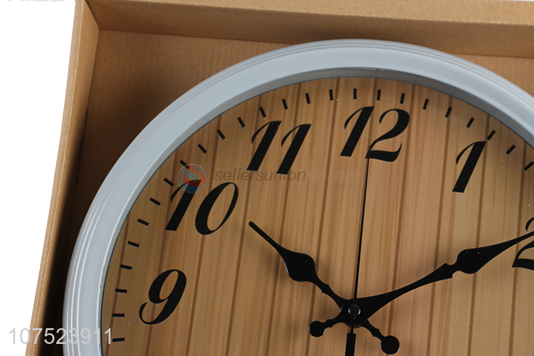 Promotional Nordic wood grain wall clock modern silent hanging wall clocks