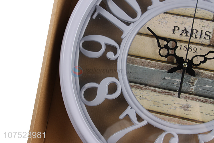 Hot sale home decoration living room wall clock creative silence hollowed-out wall clock