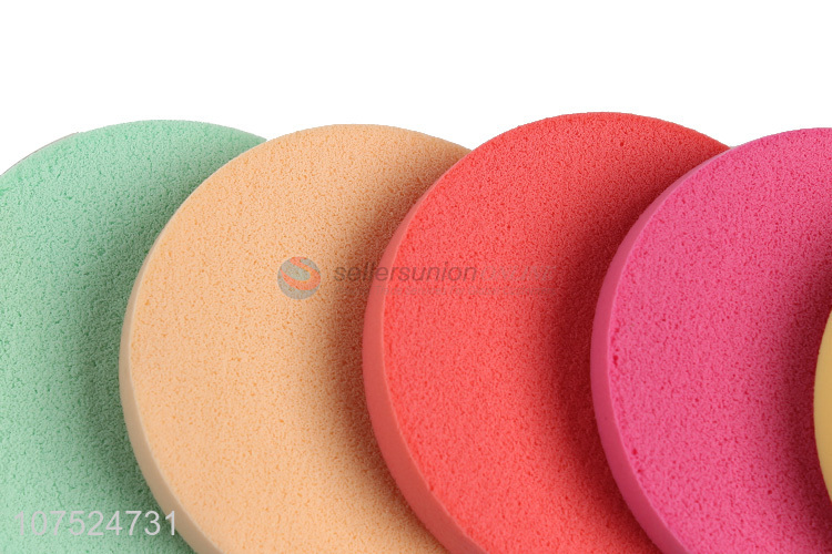 Custom Colorful Round Powder Foundation Makeup Sponge Powder Puff