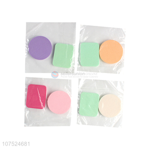 Good Price Colorful Powder Puff Multipurpose Makeup Sponge Set