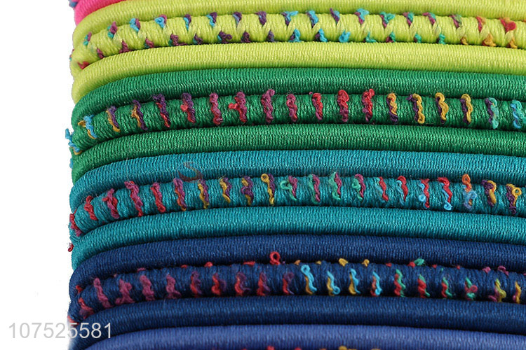 Hot selling 24pcs girls hair band hair ropes for women