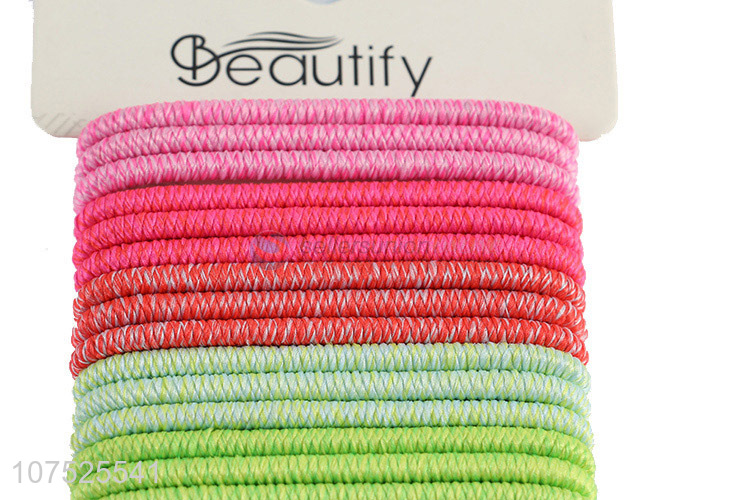 Factory direct sale 24pcs hair rings hair string for girls & women
