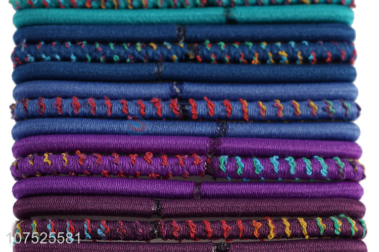 Hot selling 24pcs girls hair band hair ropes for women