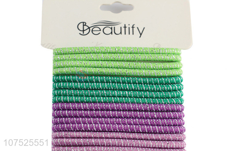 Low price 24pcs elastic hair rings girls ladies hair bands